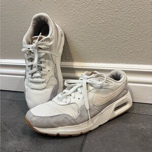 White and Gray Sneakers